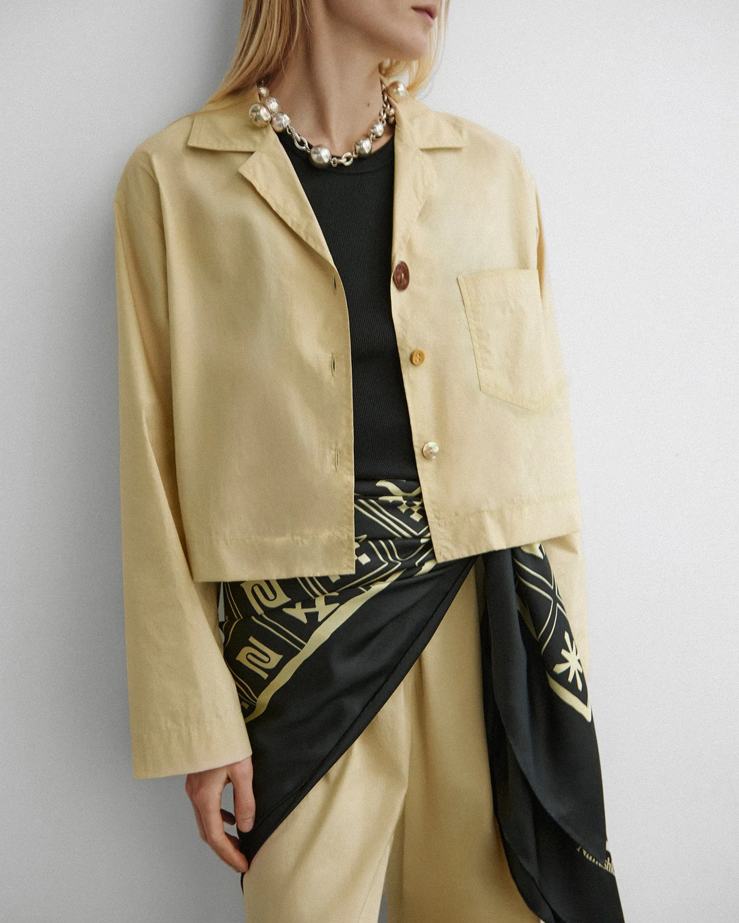 WrinkleFree Finish Vally - Light Poplin Shirt - Beige