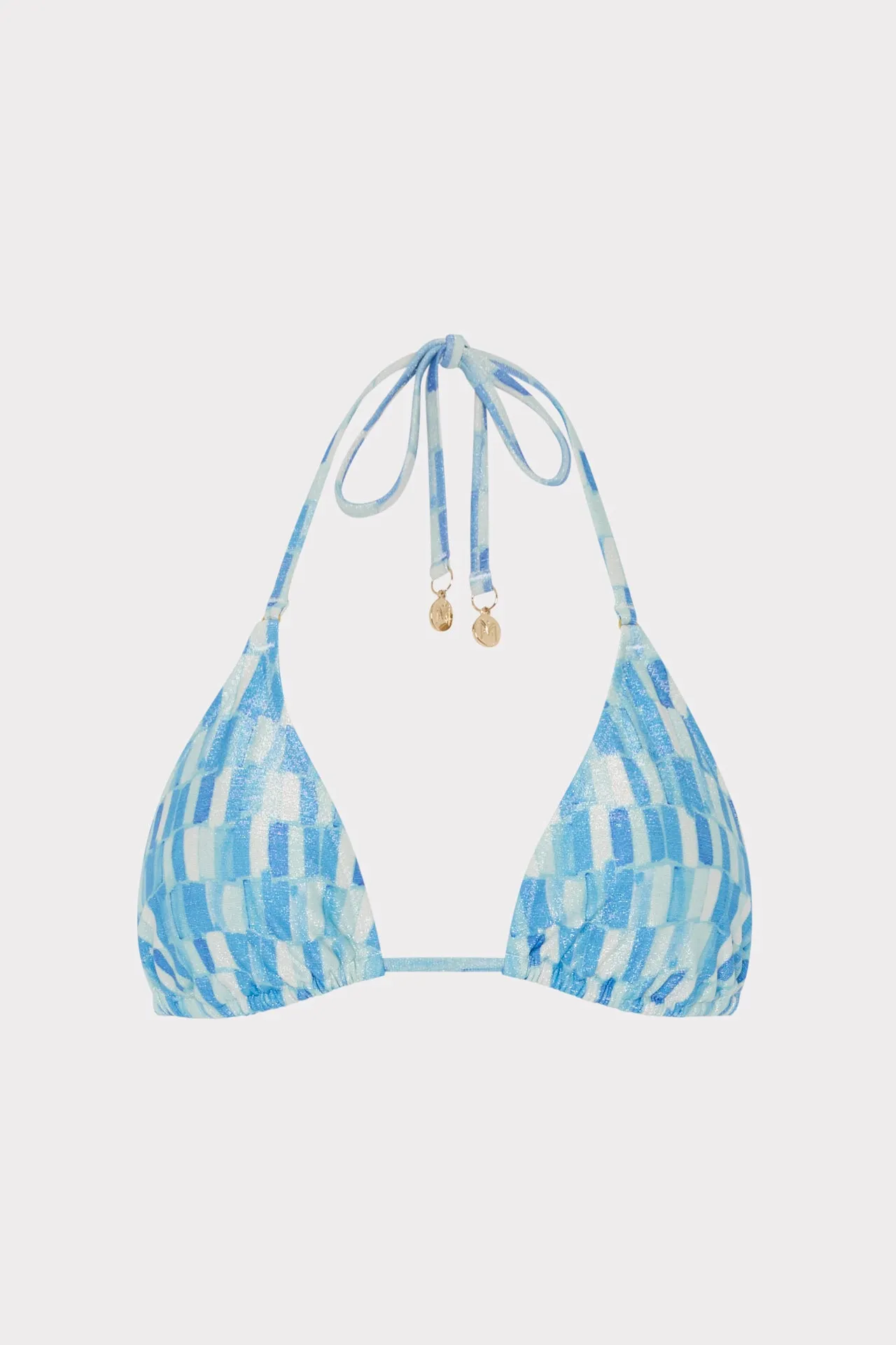 Sun Protective Weave Sunset Tile Triangle Bikini Top