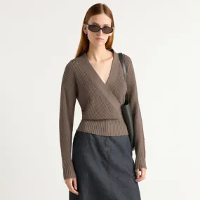 Layering Comfort Chilly Days Wear Maren Cropped V-Neck Sweater
