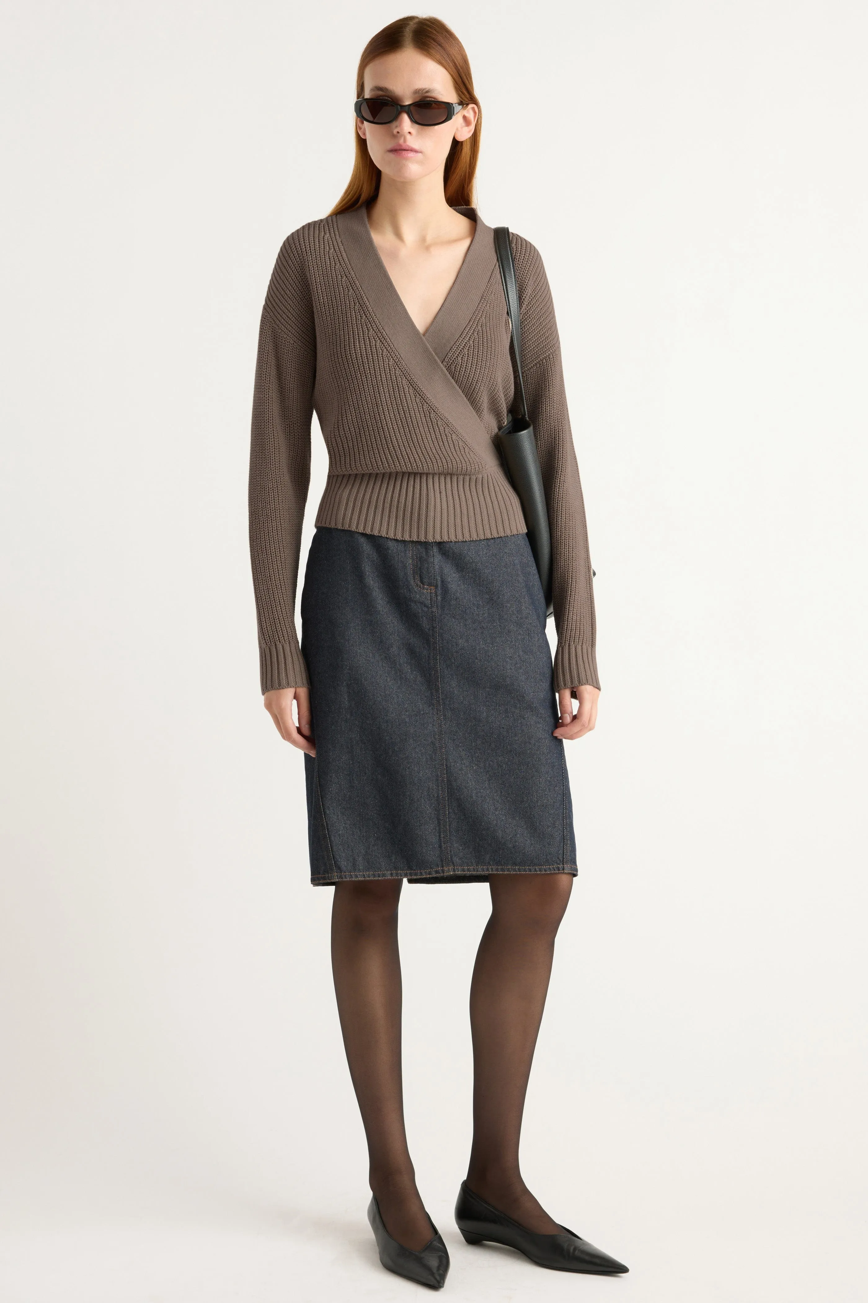 Cozy And Stylish Sophisticated Layers Maren Cropped V-Neck Sweater