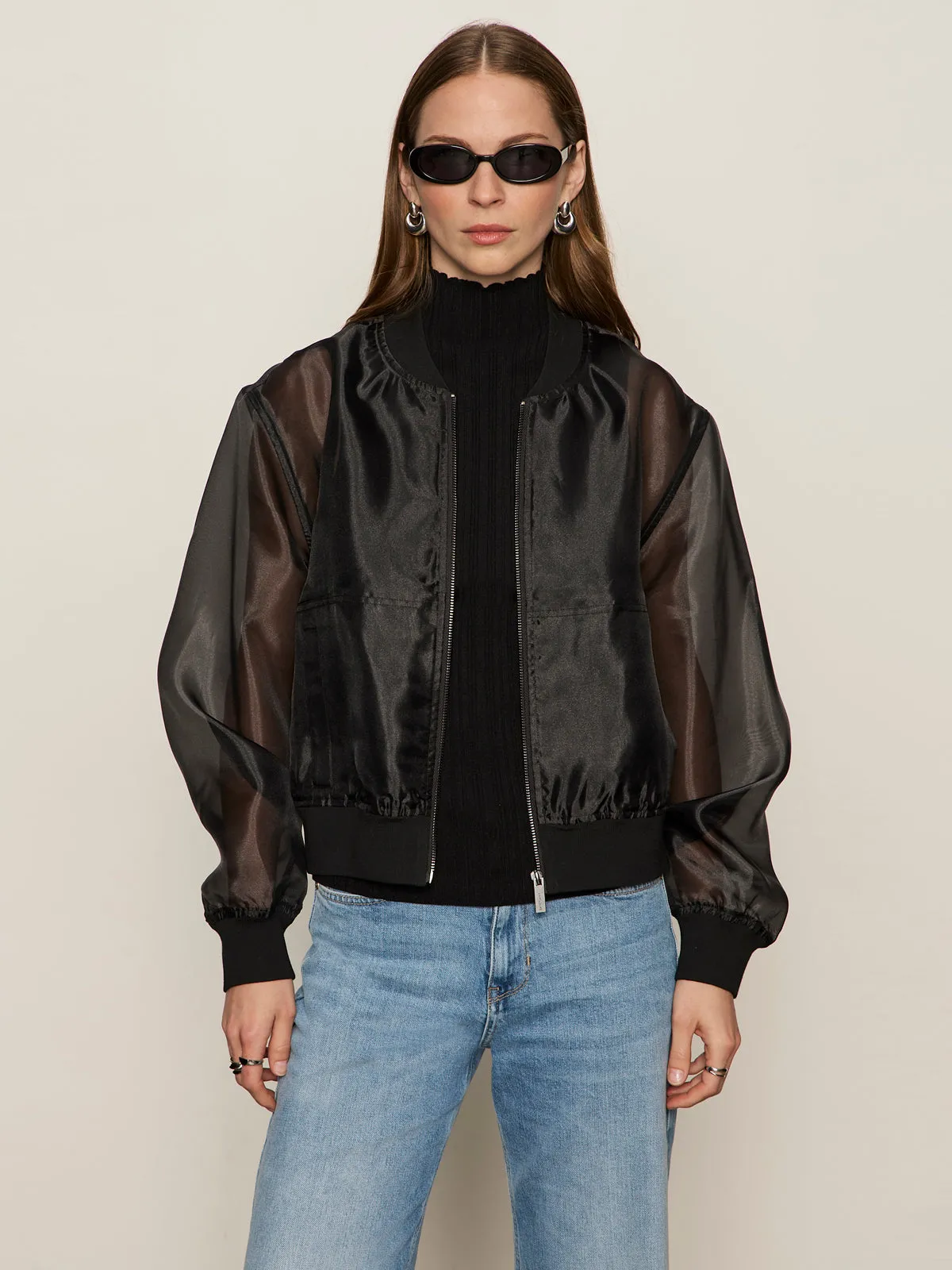 Anti Fade Technology Shane Organza Bomber Black