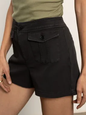 View Cargo Short Black Cozy Stretch