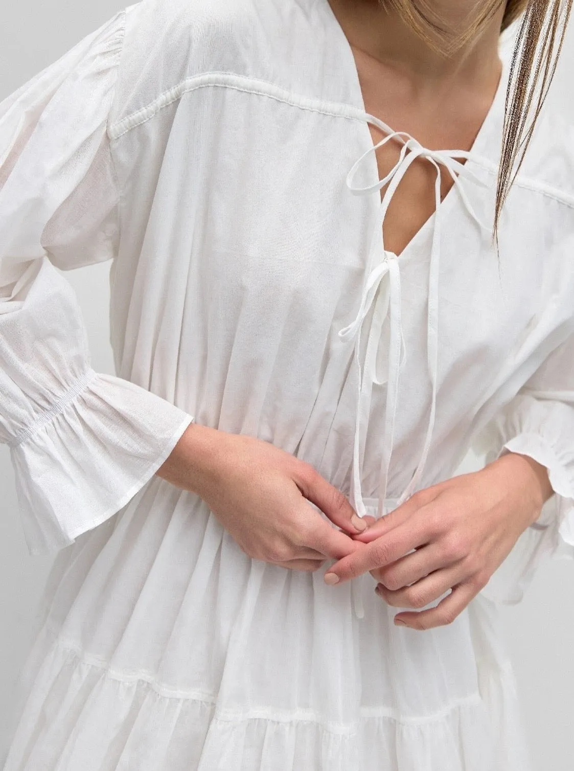 Vibrant Look Smooth Feel Vivian Dress - White