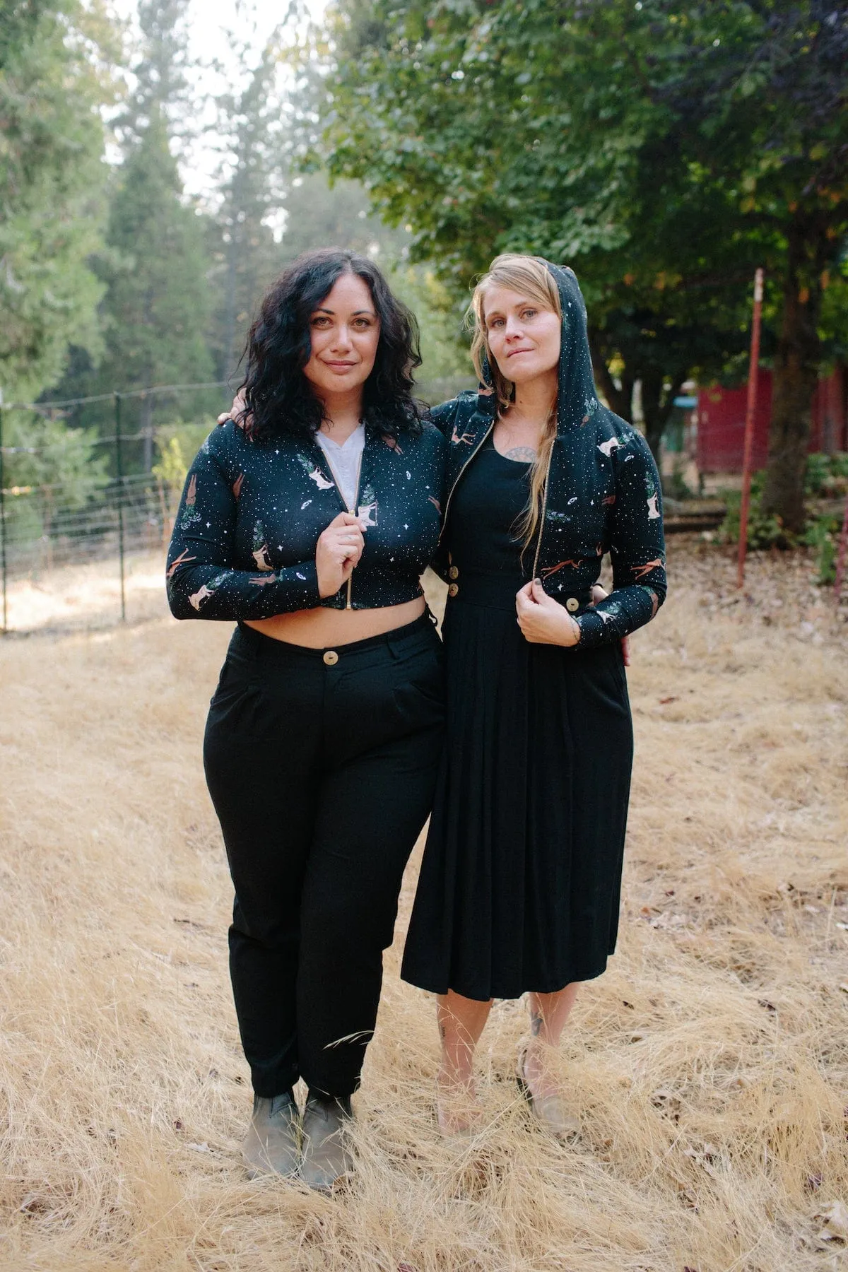 Cropped Hoodie In Protection Spell Relaxed Fit