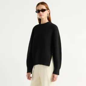 Tate Organic Cotton Side-Zip Sweater Stretch Knit Warm and Soft