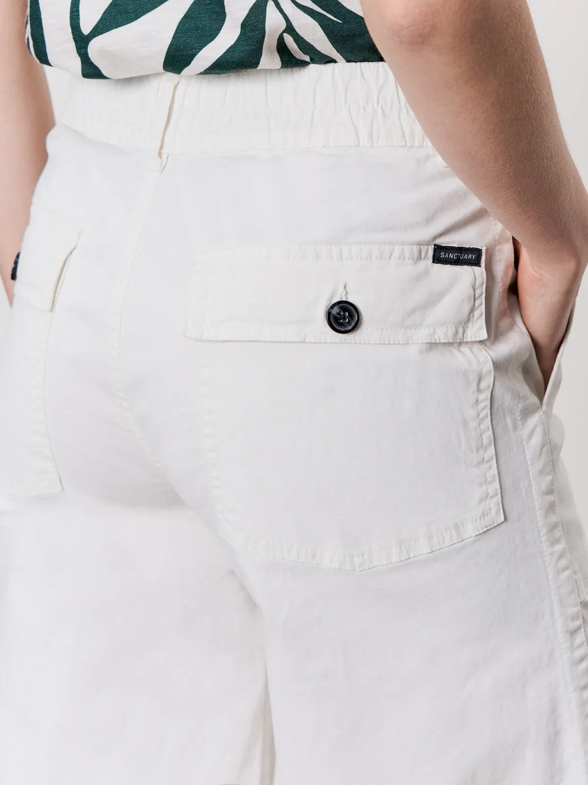 Cruiser Full Length Pant Powdered Sugar Beach Party Swim Eco Friendly Dye