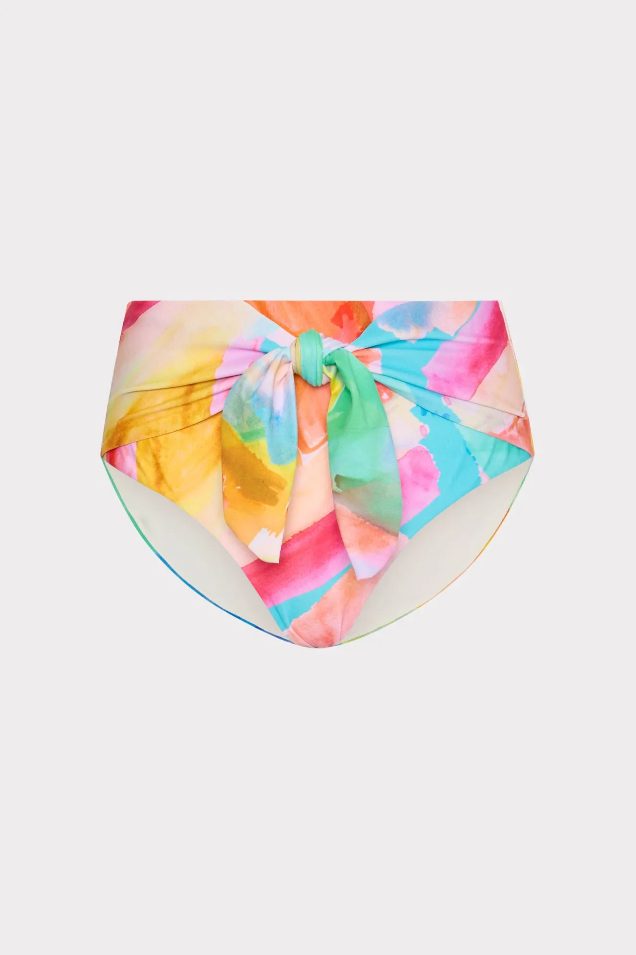 Watercolor Paint Stroke Tie Bikini Bottom Fashion Forward