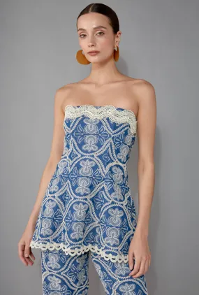 JOYCE TOP DENIM Sporty Look Wear