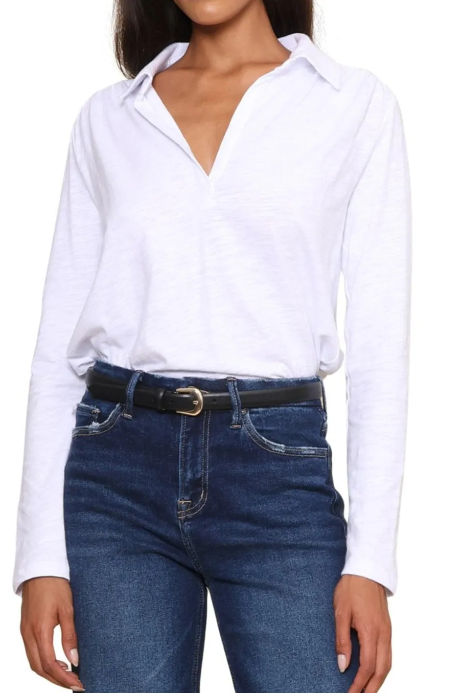 Chic Look Cillian Long Sleeve Slub Knit Popover