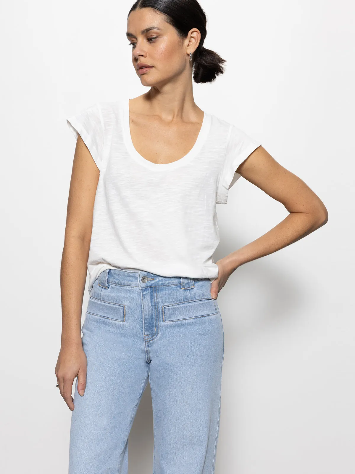 Travel Light West Side Tee White