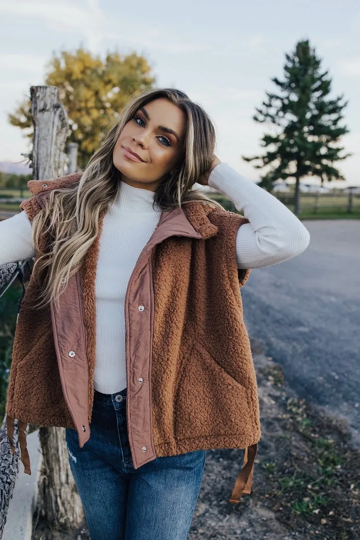 ThermalInsulation Whitley Sherpa Oversized Vest - FINAL SALE