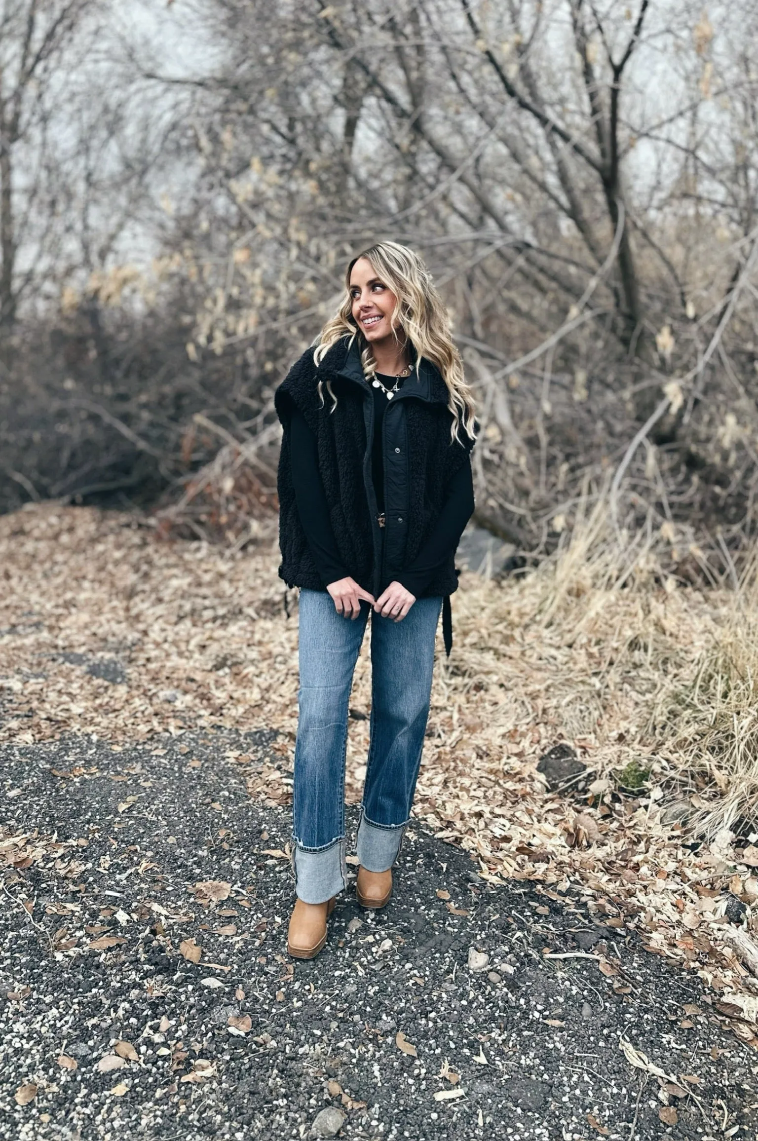 Whitley Sherpa Oversized Vest - FINAL SALE Fade Resistant Finish UV Protection Enhanced