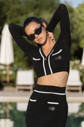 Flatlock Seam Technology Mirto Knit Crop Top