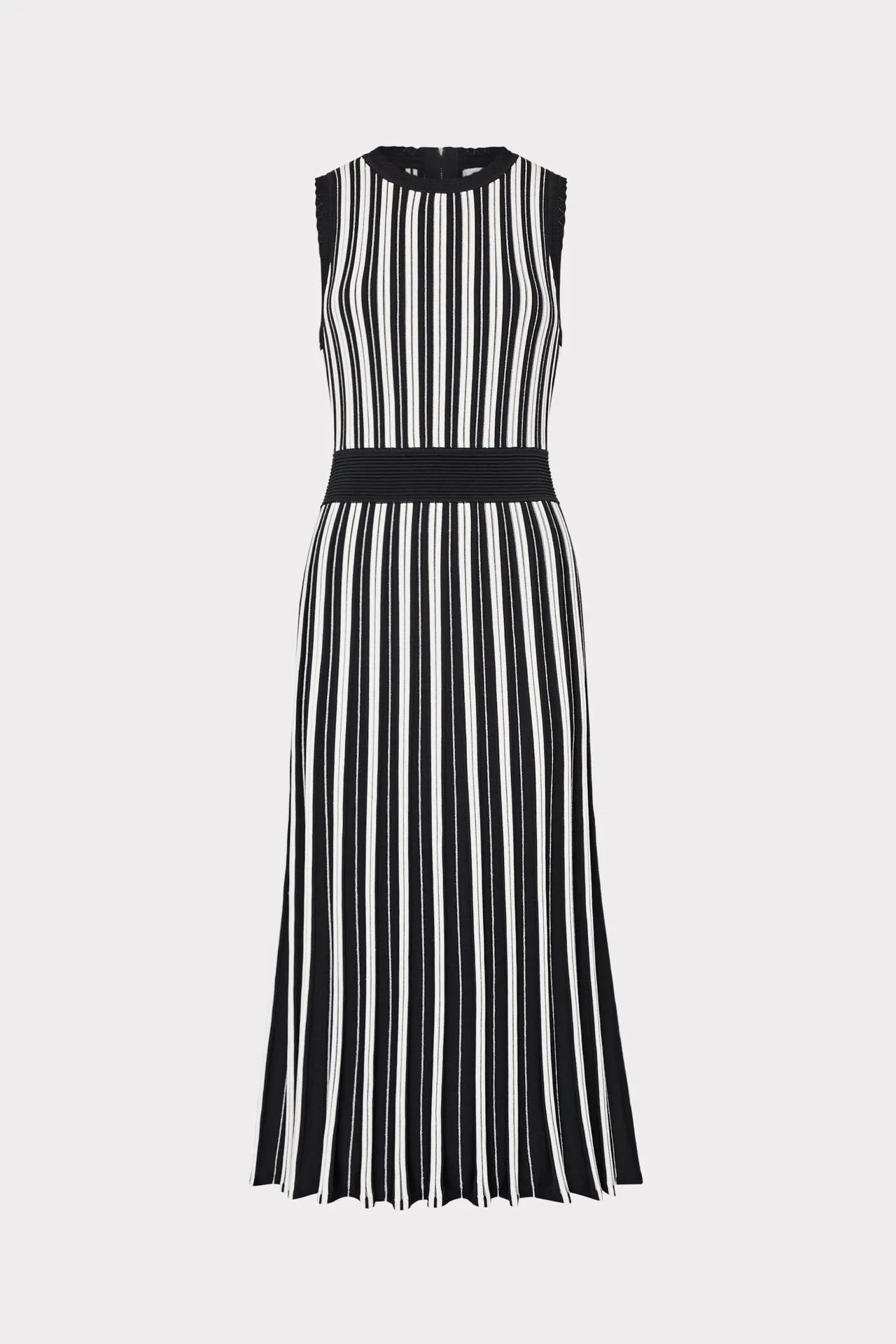 BondedSeamTechnology Sleeveless Pleated Midi Dress