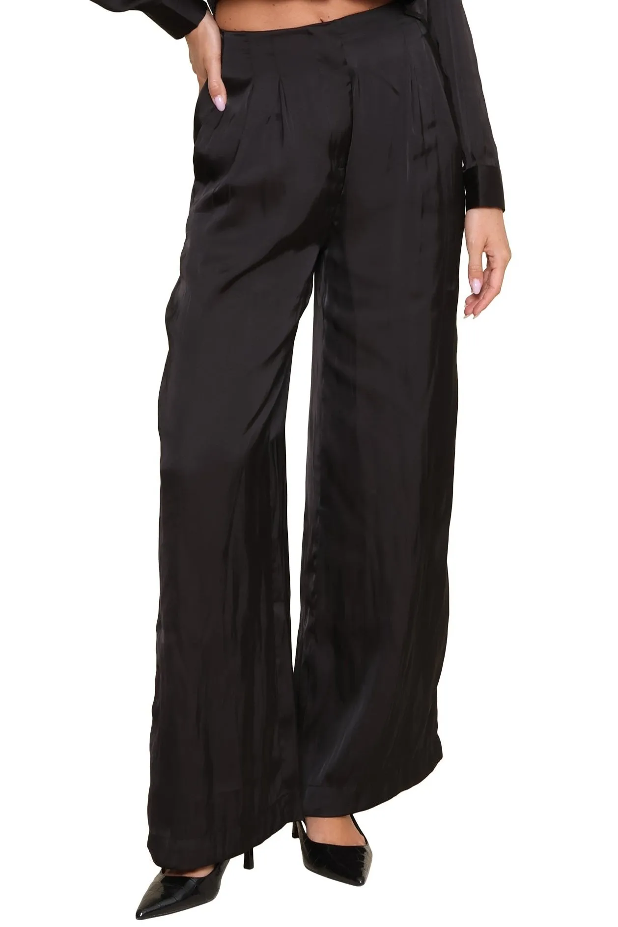 Work Flex Travel-Ready Lisse Wide Leg Pant