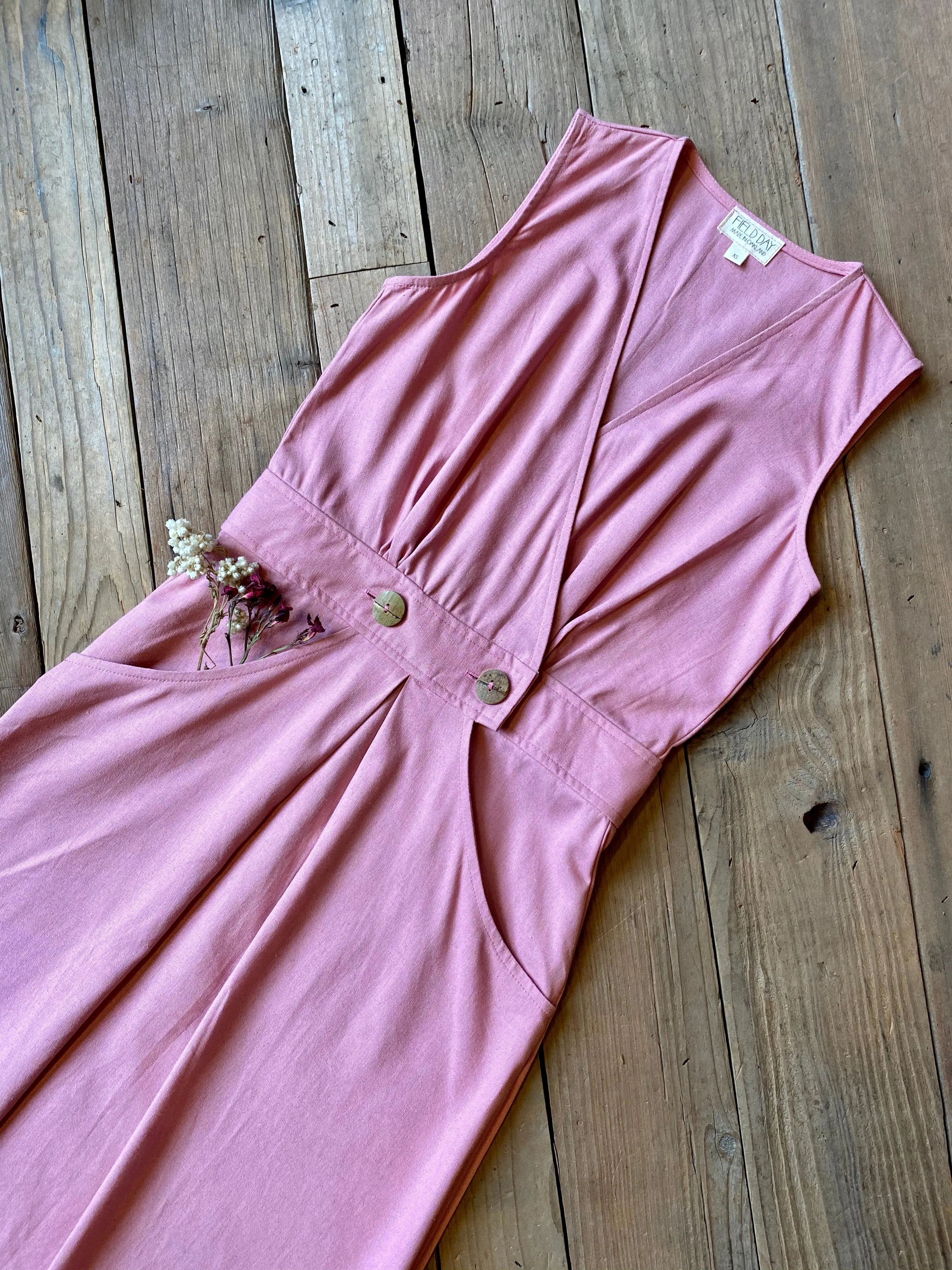 Soft Detail Winona Dress in Precious Pink