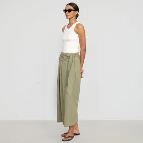Elke Tie-Waist Maxi Skirt Adjustable Fit Timeless Outfit
