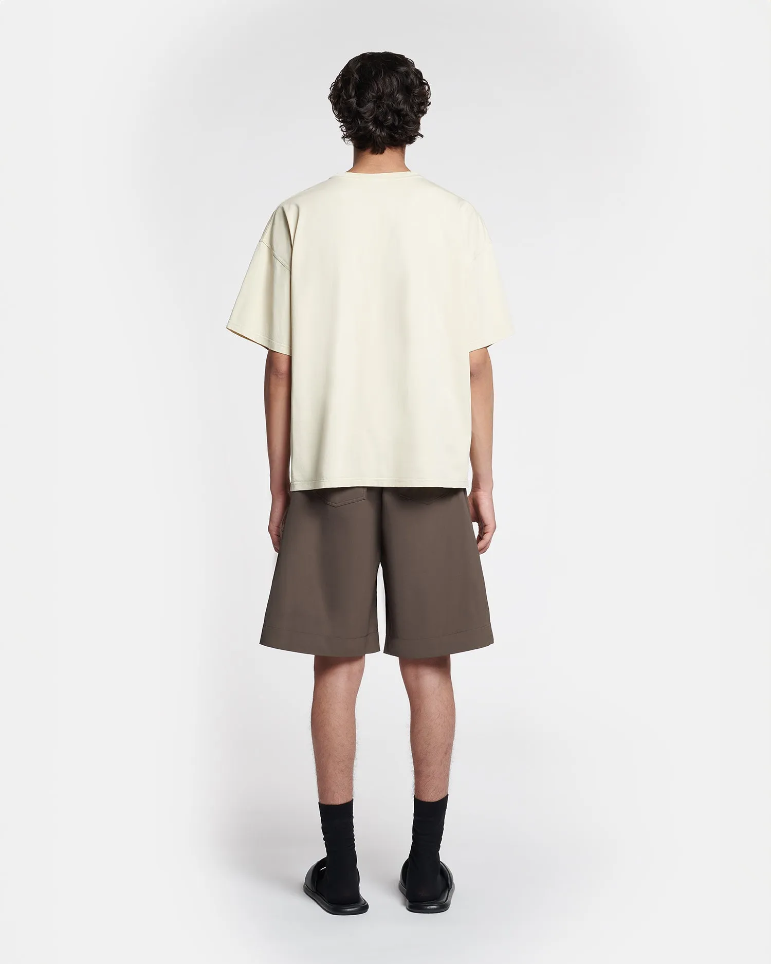 Rolled Hem Detailing Wren - Embroidered Cotton-Jersey T-Shirt - Shell