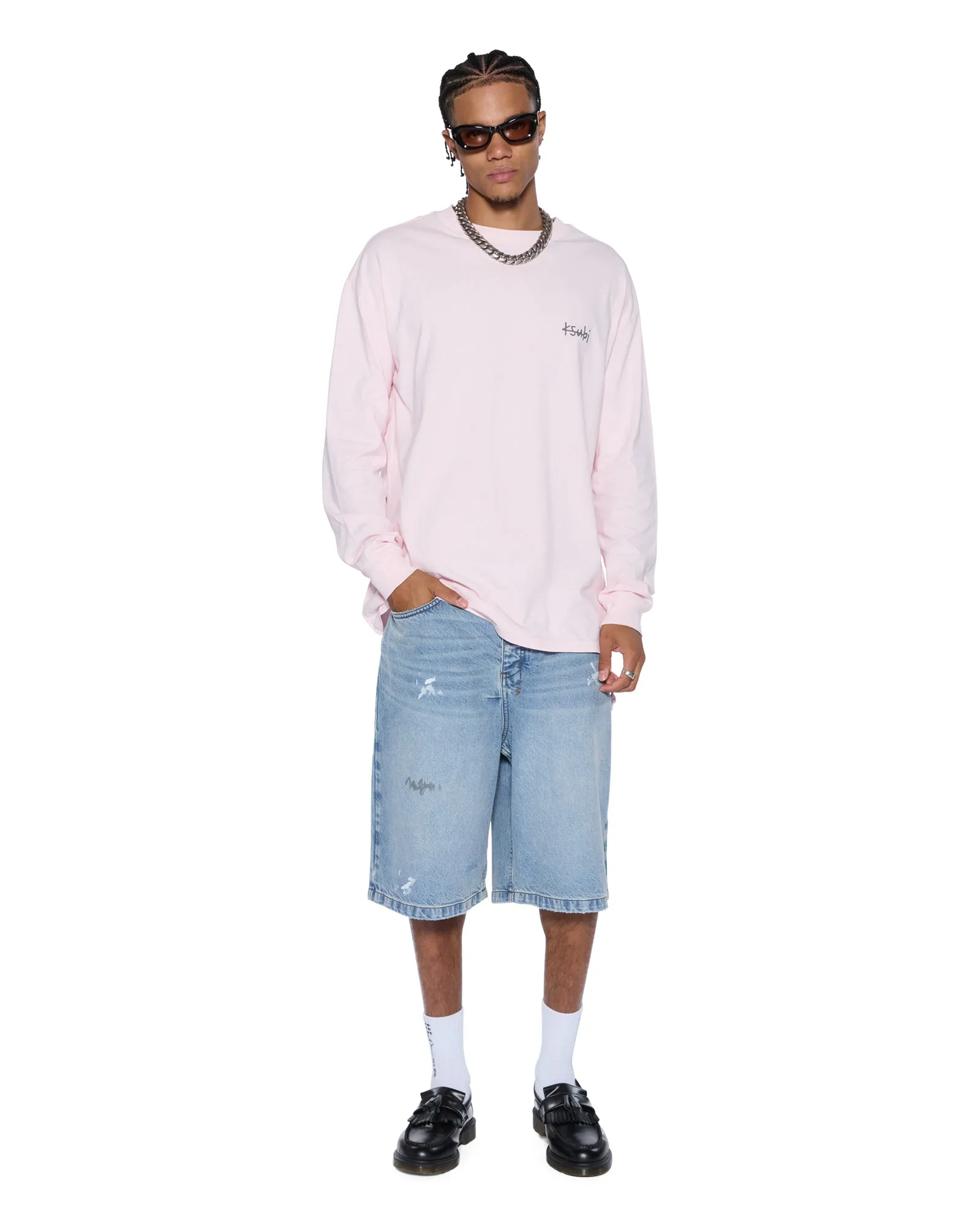 Camping attire ALLDAY BIGGIE LS TEE ICE QUARTZ