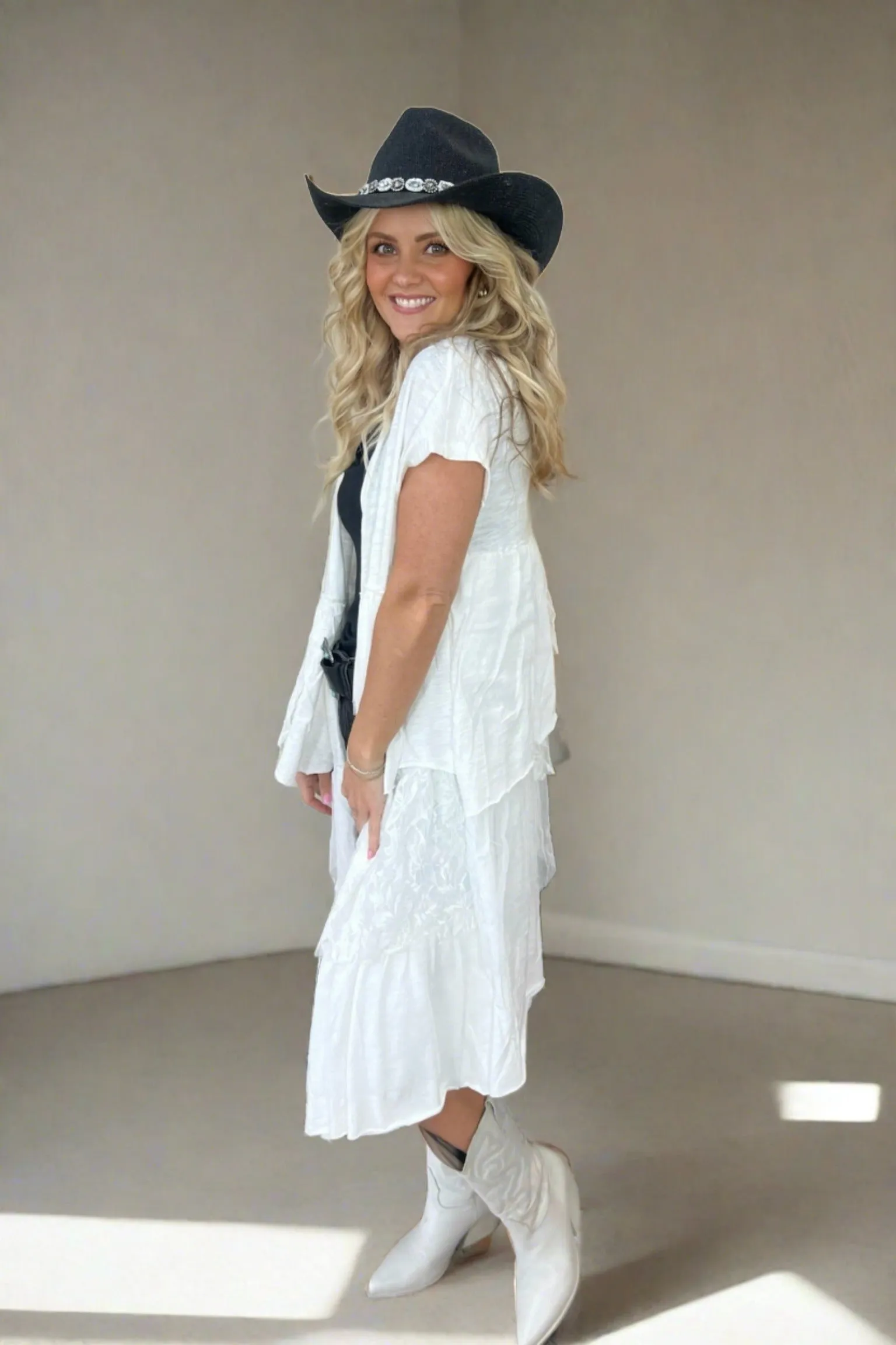 Breathable Hoodie Petal & Lace Open Front Cardigan - FINAL SALE