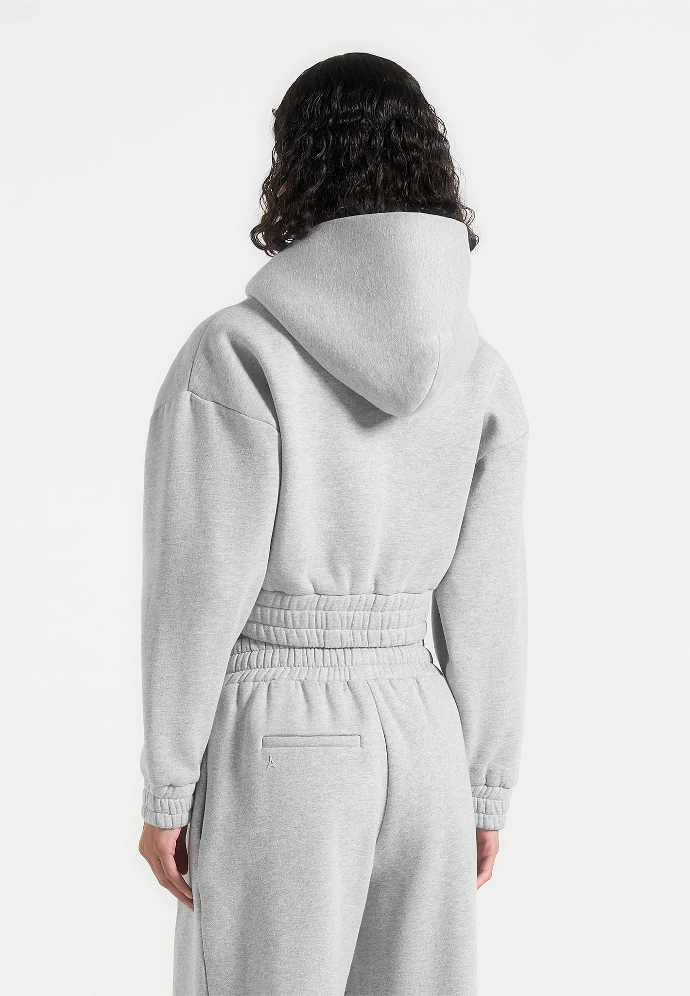 Tencel Lyocell Fiber Josiane - Relaxed Zip Through Hoodie - Grey