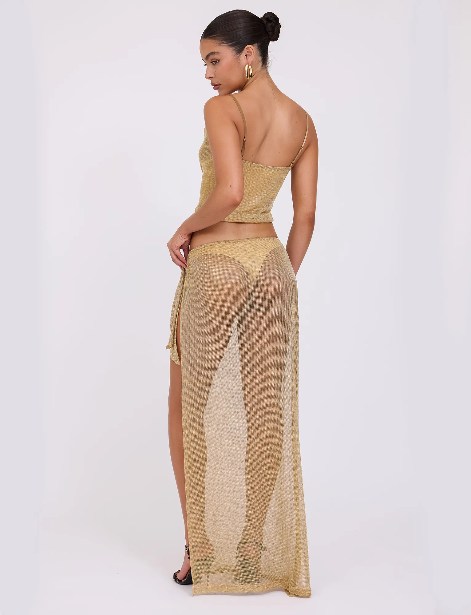 Sustainable Innovation Eco conscious WYNNE SKIRT - GOLD