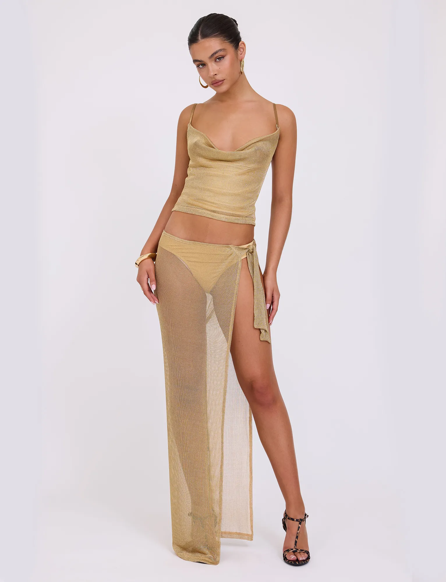 Sleek Motion WYNNE SKIRT - GOLD