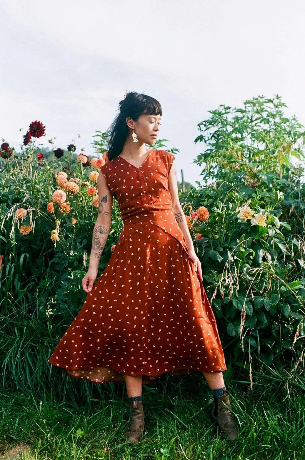 Smart Fabric Xena Dress in Hazel Calico Flower