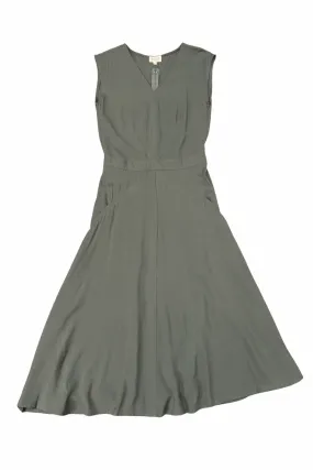 Light Comfort Care-Instructions-Included Xena Dress in Sage Green Challis
