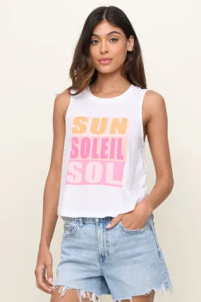 UPF Protective Fabric RecycledPolyesterBlend Cote D'azur Tank