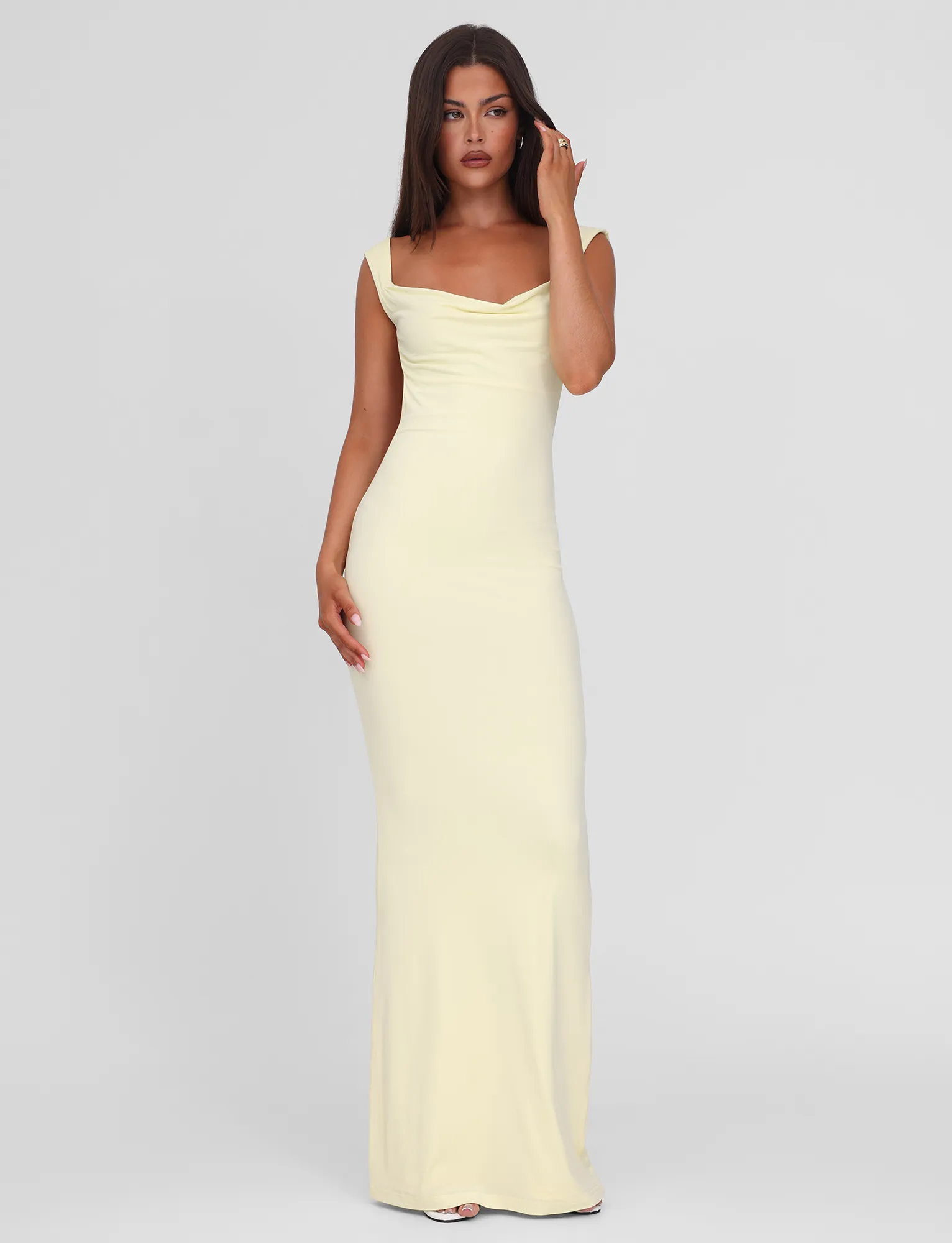 Chic Spirit ZITA MAXI DRESS - LEMON